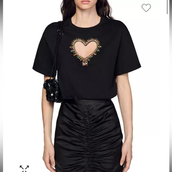 Sandro
Murphy Cutout Heart Tee - Picture 4 of 10